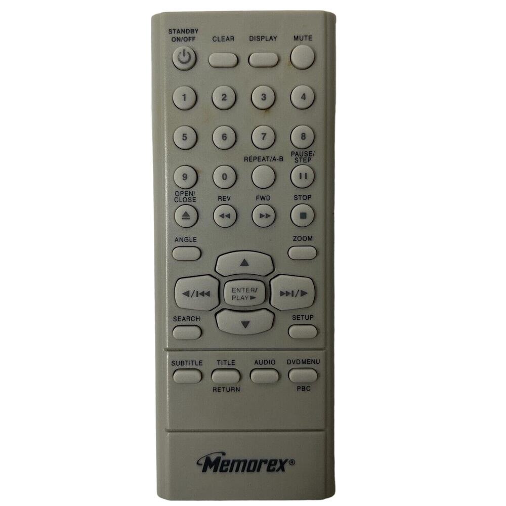 MEMOREX MVD-2045 MVD-2047 OEM Gray Remote Control Replacement for DVD Player